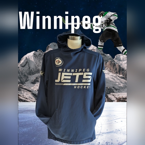 Winnipeg Jets Navy Hoodie - Picture 2 of 8